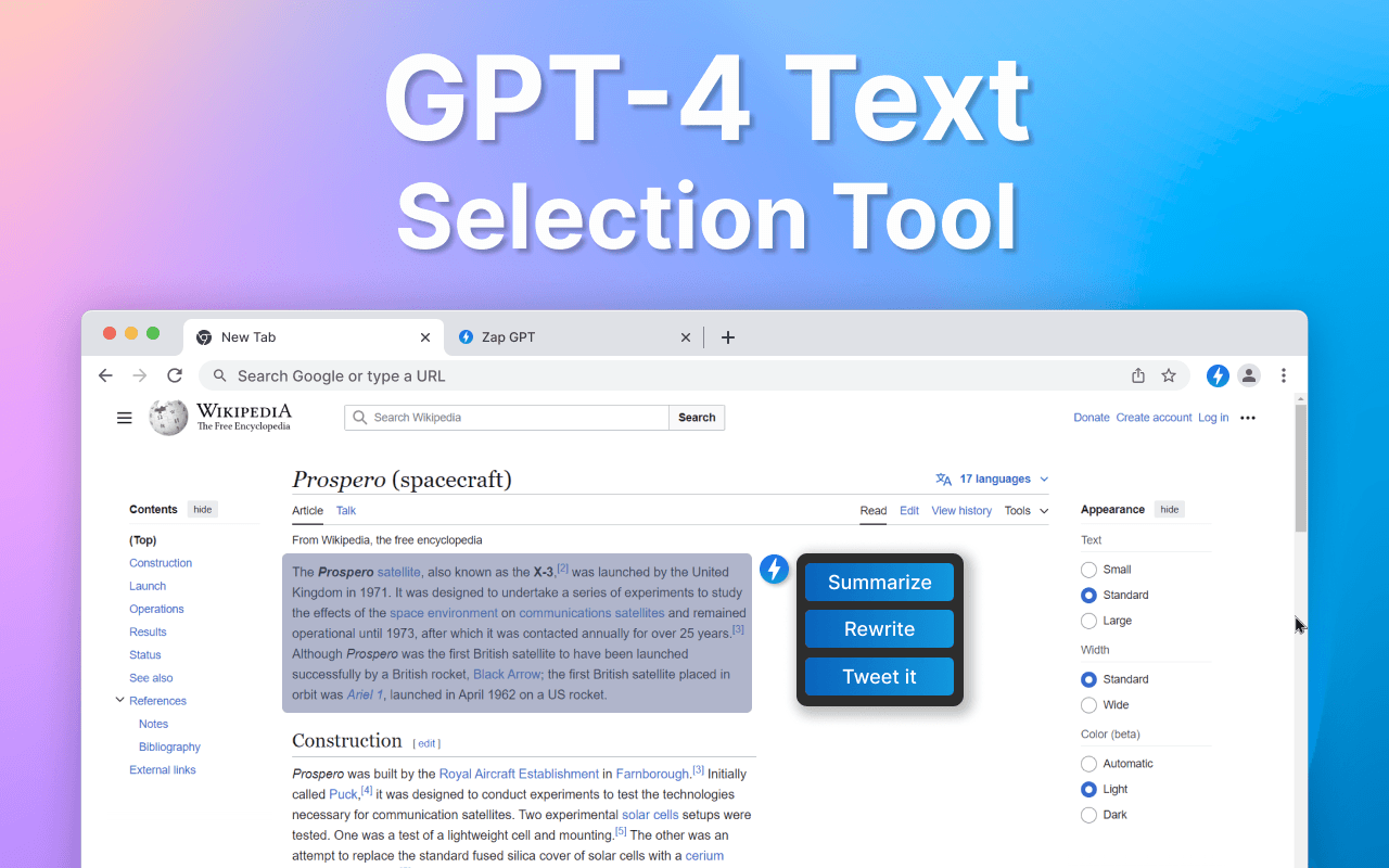 ZapGPT Extension